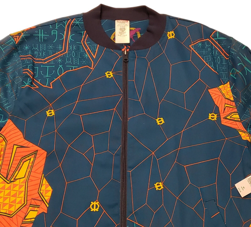 Marvel Disney Black Panther Bomber Jacket Adult Medium Blue Reversible Wakanda - Picture 2 of 15