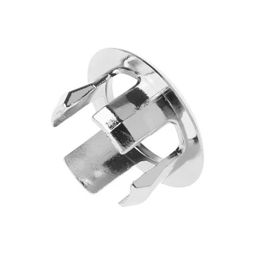 2pcs Bathroom Basin Sink Overflow Ring Chrome Hole Cover Cap Inserts Round - Picture 5 of 7