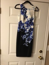 BEAUTIFUL Maeve Anthropologie Sleeveless Blue Floral Dress Size 0 (CON53)
