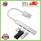 USB 3.0 4 Port Hub Splitter For PC Mac MacBook Notebook Laptop Desktop Portable