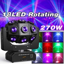 270W 18LED RGBW Rotating Stage Moving Head Light DMX Spot Beam Disco DJ Lighting