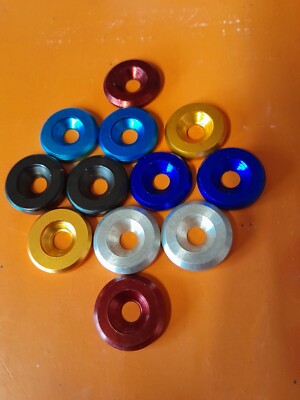 M6X22x4 Aluminium SENKSCHEIBE - VERKLEIDUNG GEDREHT BAR KARTING FENDER ALU