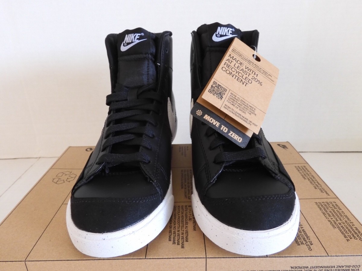 WMNS NIKE BLAZER MID 77 NEXT NATURE BLACK-WHITE SZ 6.5 [DO1344-001
