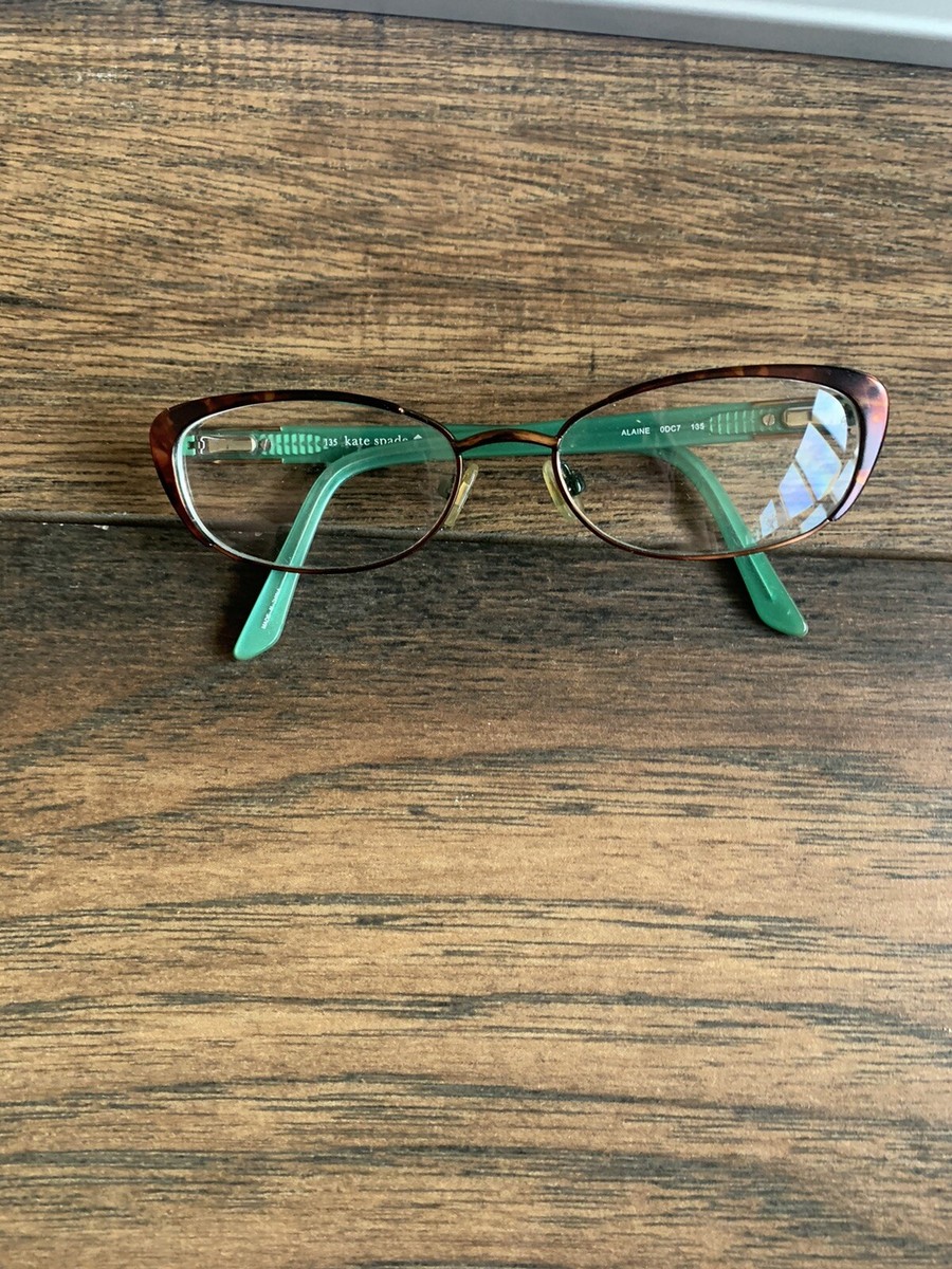 Kate Spade Eyeglasses Alaine 0DC7 Brown Tortoise/Green Frame  display picture 2
