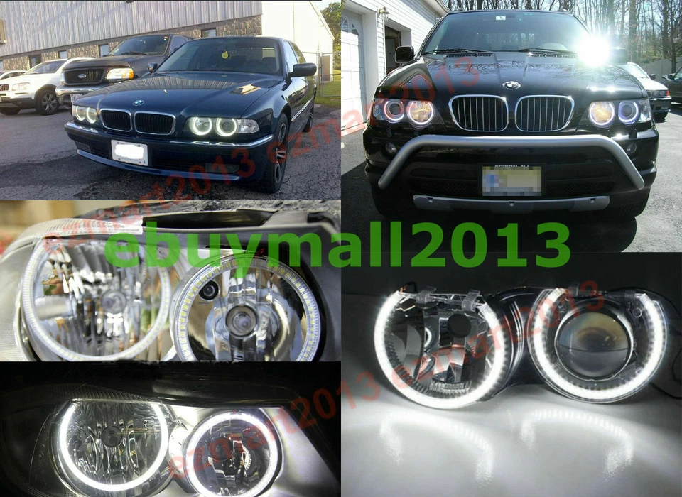 Anillo de halo WH para faros de xenón Volvo V70 XC70 S80 2008-2016 Demon Angel Eye DRL Foto 4 de 4