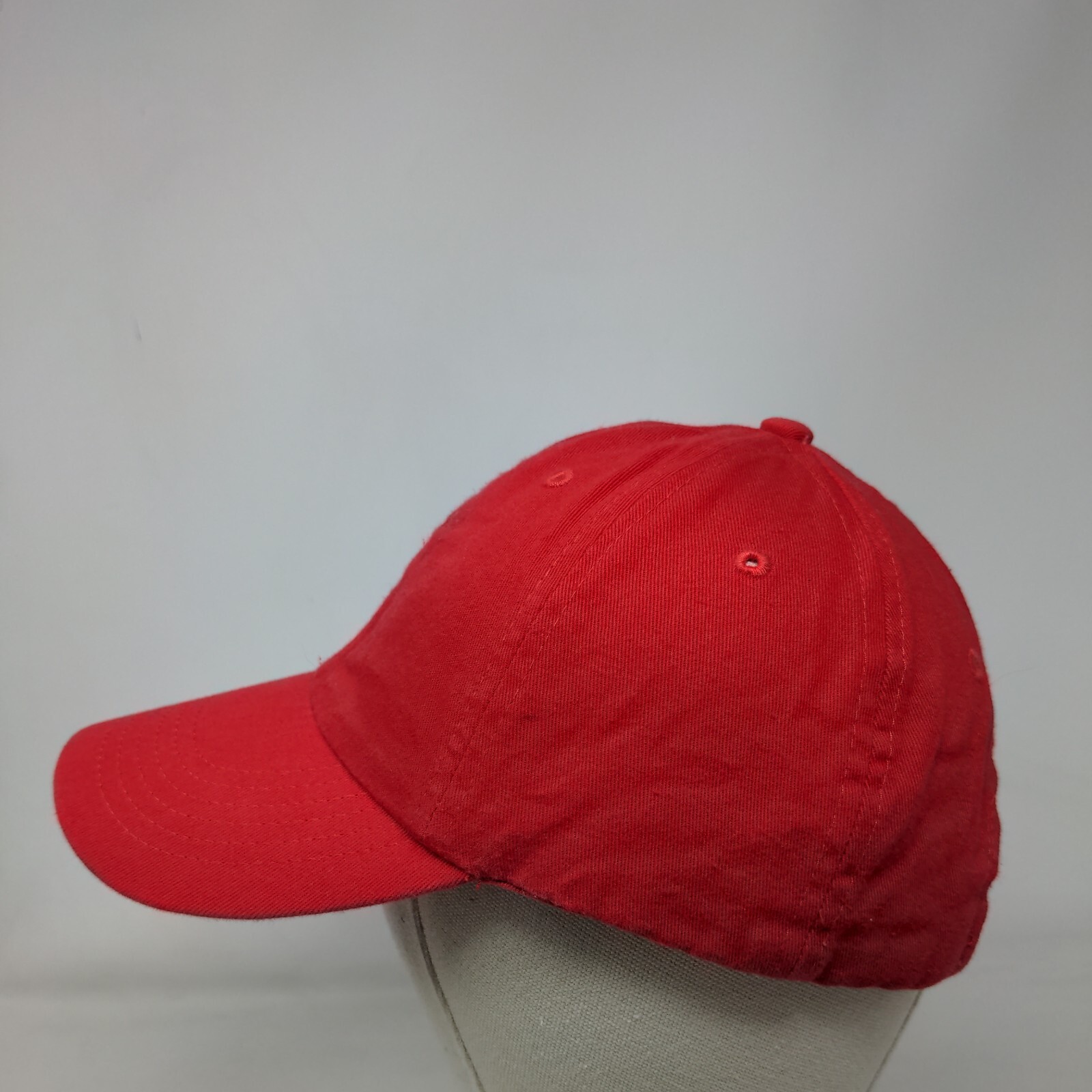 Unbranded Slideback Hat Solid Red One Size Adjust… - image 3
