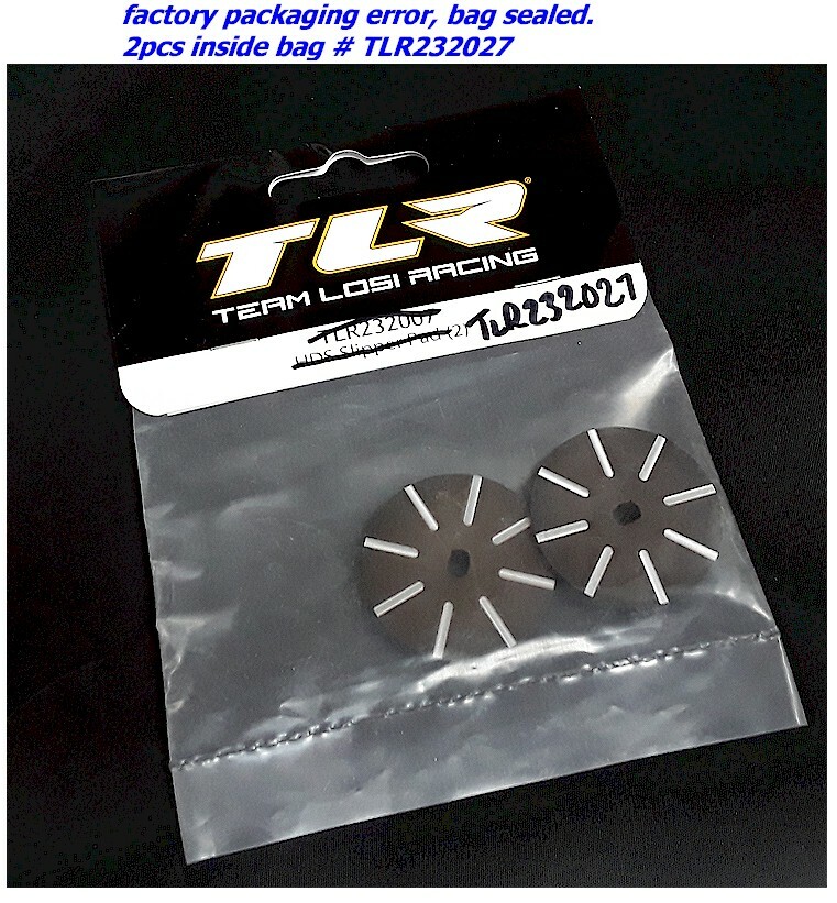Team Losi Racing TLR232027 Grooved Slipper Plates (2) All 22 XXX Bag Sealed NIB