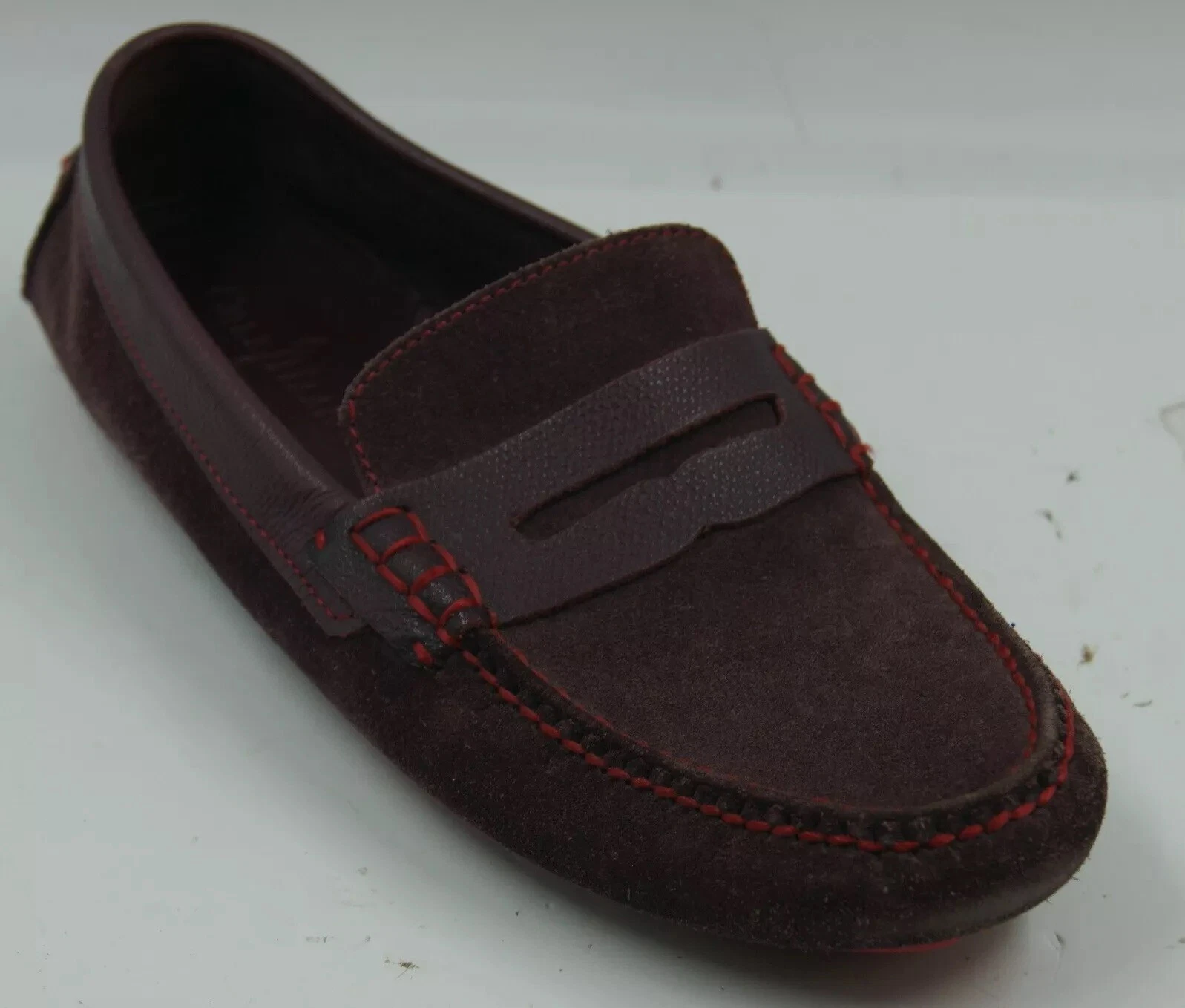 NIKE Mocassini Cole Haan Air da uomo taglia 8 5 M marrone scamosciato casual comodi Penny