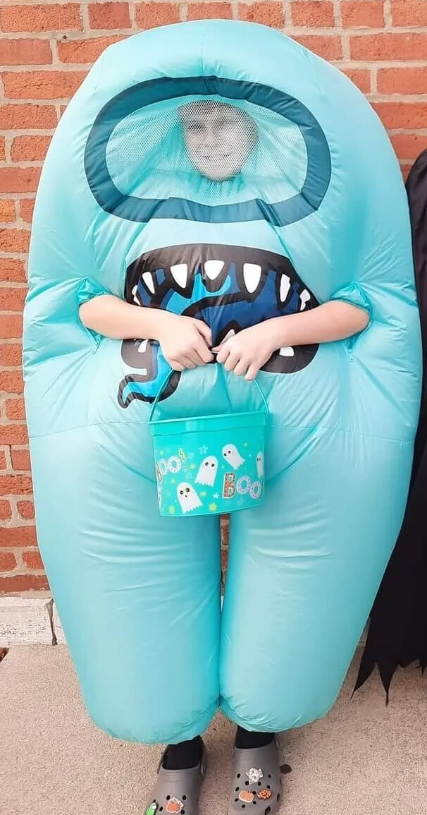 Tokido Among Us Imposter Inflatable Costume Gem
