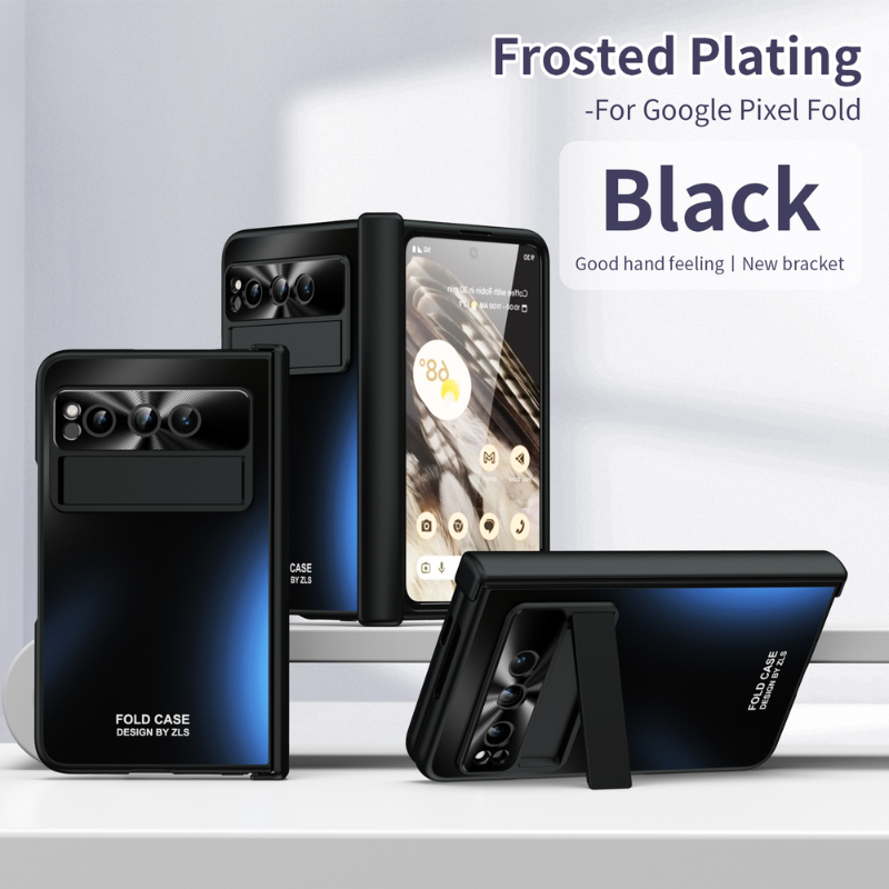 Shockproof Hinge Stand Case for Google Pixel Fold with Slim Screen Protector US