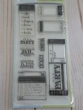 Inkadinkado Clear Stamps PAPERWORK GREETINGS 97614
