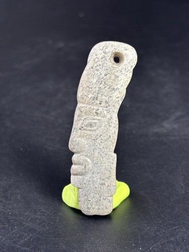 Chinese carving jade amulet sacred human face design Shijiahe culture 玉神人面佩 - Picture 2 of 10
