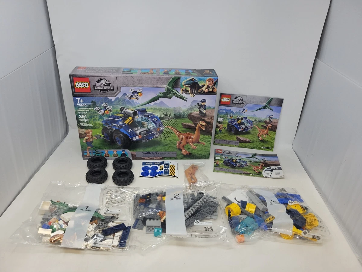 LEGO Jurassic World 75940 Building Set with Gallimimus and Pteranodon  Figures