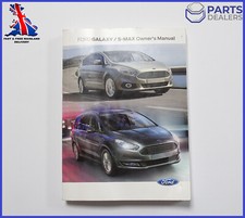 GENUINE FORD GALAXY SMAX 2015-2019 OWNERS MANUAL HANDBOOK GUIDE BOOK