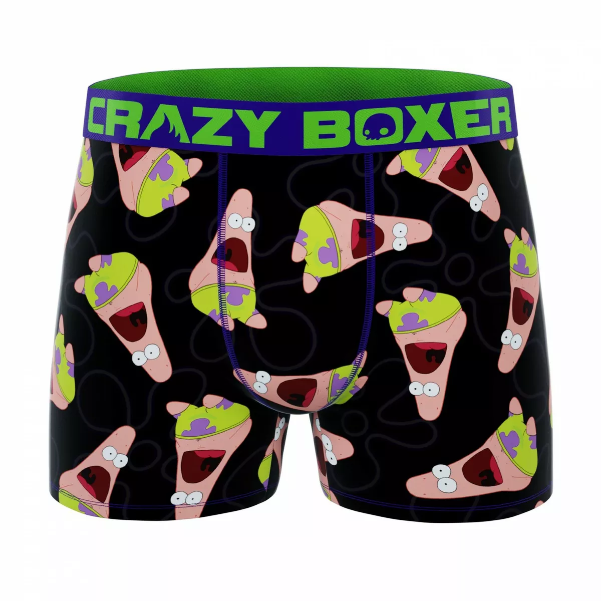 Crazy Boxers SpongeBob SquarePants Movie Surprised Patrick Men's Boxer  Briefs B