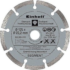 DISCO X SCANALATORE MURO TH-MA 1300 EINHELL A SETTORE MM 125 F.MM 22,2 PZ 1