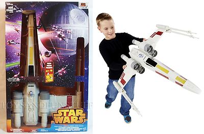 New HUGE Star Wars X-WING STARFIGHTER Hero Series ELECTRONIC - OVER 2 FEET LONG