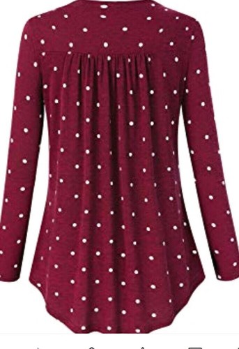 Plus size women casual blouse loose tops - Picture 2 of 3
