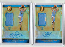 JUAN HERNANGOMEZ (RC) 2016-17 GOLD STANDARD ROOKIE JERSEY AUTO LOT (2) NUGGETS
