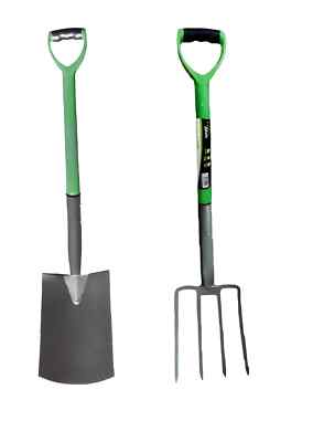 Schwerlast Kohlenstoffstahl Garten Gabel und Spaten Set Kante Gartenarbeit Werkzeug Set