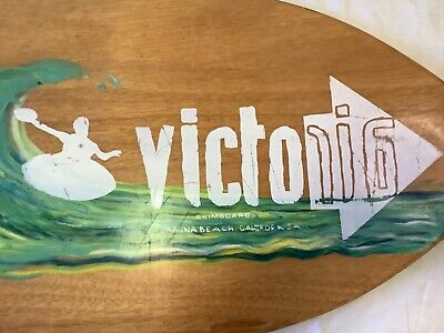 VTG Victoria Skimboard 40”x19”Hand Painted Surfer Design VTG Victoria Skimboard 40”x19”Hand Painted Surfer Design