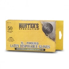 Hunters Specialties Field Dressing Gloves Latex Gloves XL Box of 50 Gloves 01057