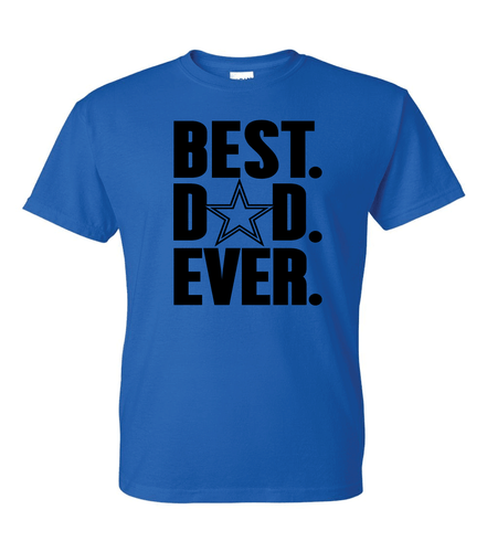 T-Shirt Dallas Cowboys Best Dad Ever Spieltag - alle Design Farboptionen (S-5XL) - Bild 9 von 25