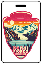 Kenai Fjords National Park Arrowhead Luggage/Bag Tag - FREE Personalization