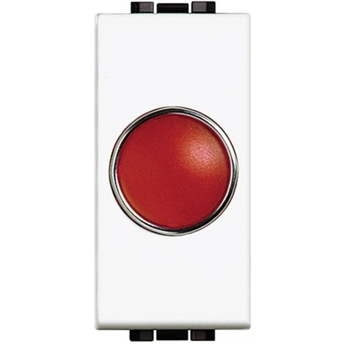 BTICINO LIVINGLIGHT N4371R PORTALAMPADA SPIA ROSSO