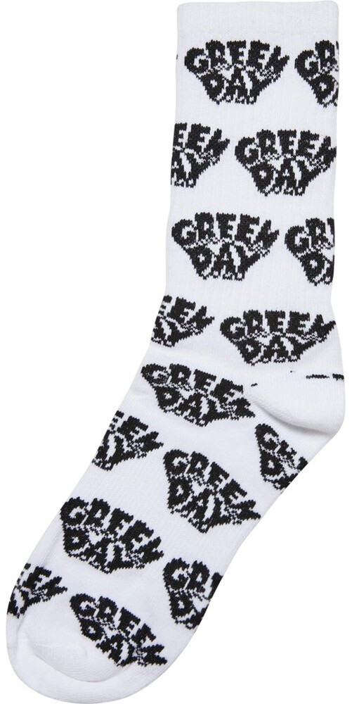 Носки Socken Green Day с товарным кодом, 2 упаковки, Черные/белые