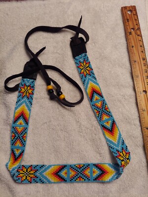  Beaded Hatband Arrow or Teepee Pattern 