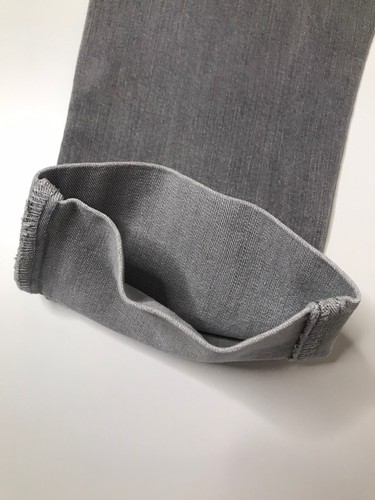 Foxy Capri 3/4 Jeans Womens W28 L23 Grey Wash Distressed Low Rise Y2K - Picture 10 of 21