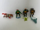 TMNT Wacky Action Figures Splinter Raphael Teenage Mutant Ninja Turtles Lot Of 4