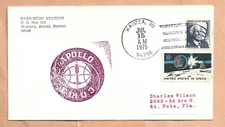 APOLLO SOYUZ LAUNCH JUL 15,1975 WAIMEA HAWAII TRACKING STA SPACE COVER  NASA