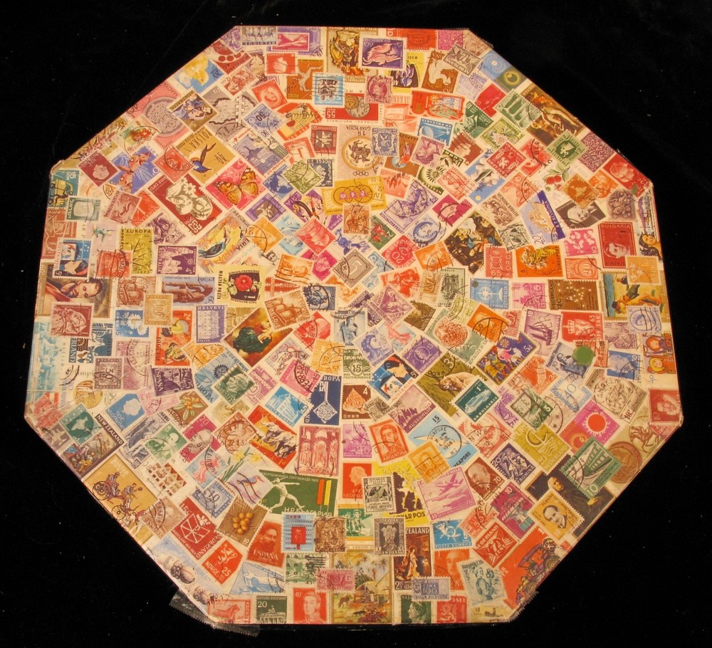 VINTAGE SPRINGBOK JIGSAW PUZZLE IN BOX POSTAGE PAID STAMP COLLECTING !!