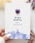 Special To Me - Amethyst Crystal Heart - Greeting Card Brand New