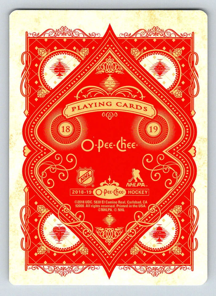 2018-19 O-Pee-Chee Playing Cards #5D Teuvo Teravainen (ref 179976) - Image 2 of 2