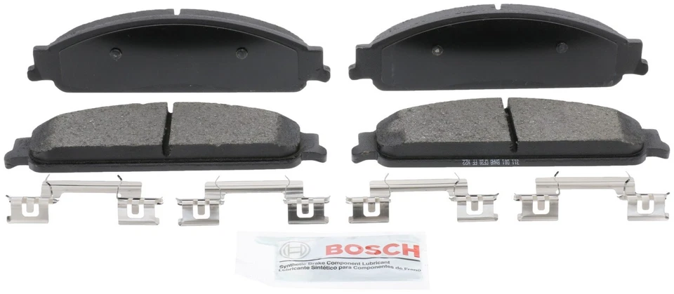 Pastillas de freno de cerámica azul con herrajes delanteras Mercury Sable Bosch 2008-2009 Foto 3 de 4