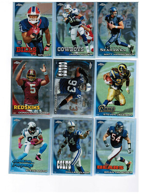 2010 TOPPS CHROME Football Refractors. Complete Your set