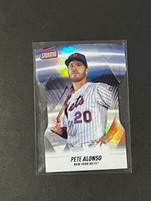 Pete Alonso - 2022 Stadium Club Baseball Chrome Triumvirates Insert Card #T-8