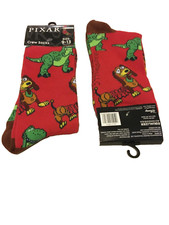 Disney PIXAR Toy Story Just Play 1 Pair Novelty Crew Socks Adult Size 9-13 NWT