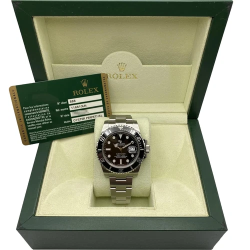 Rolex Submariner Date 116610LN Steel Ceramic Black Dial Automatic Watch Full