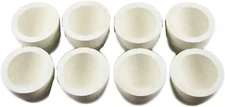 Lot of 8 - # 8AM Mabor Cupel 1-3/4" Gold-Assay-Smelting-Refining-Melting-Cupels