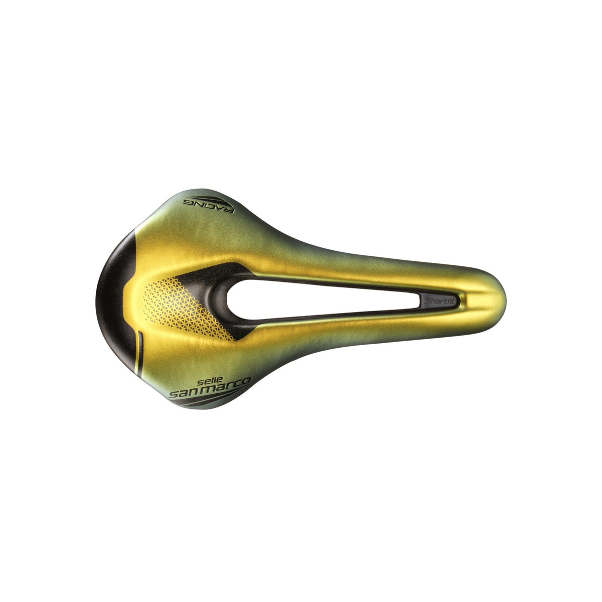 San Marco Shortfit Racing Saddle Iridescent Gold Narrow (S3)