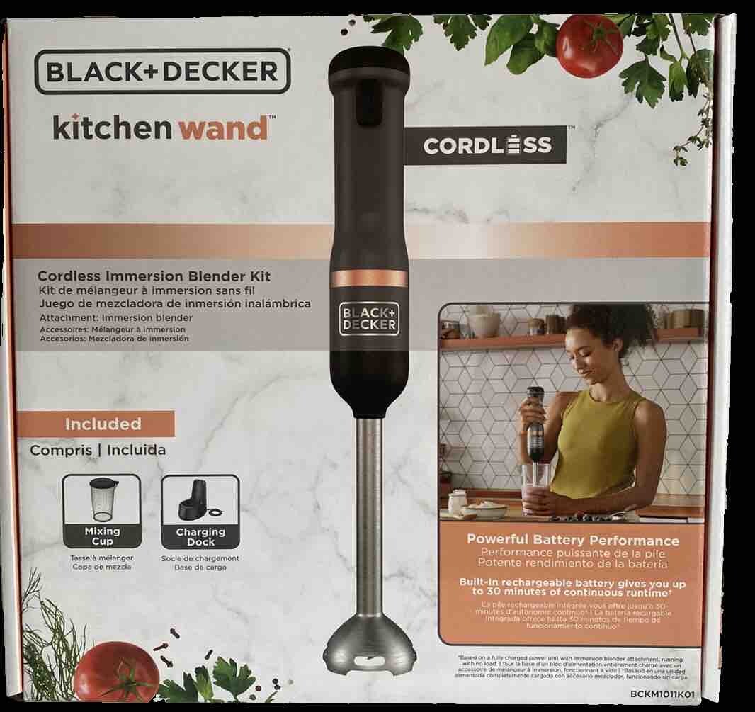 Black Decker Kitchen Wand Cordless Immersion Blender Kit - Main Image