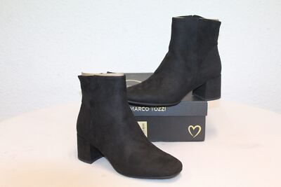 Marco Tozzi Ankle Boots Black In Simple Design Size:37 New Invoice VAT