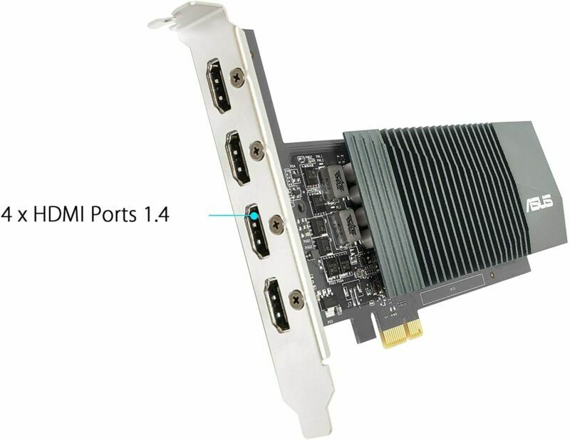 ASUS NVIDIA GeForce GT 710 2GB GDDR5 4x HDMI Slots PCI Express