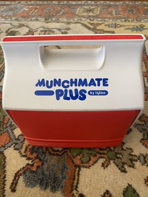 MunchMate Plus By Igloo Lunch Box Cooler Ice Chest Camping Picnic Red And Blue