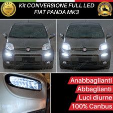 KIT FARI FULL LED PER FIAT PANDA 3 HYBRID ANABBAGLIANTI ABBAGLIANTI + POSIZIONE