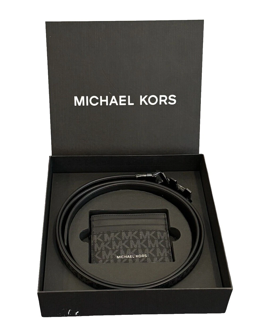 Cinturones negros para hombres Michael Kors